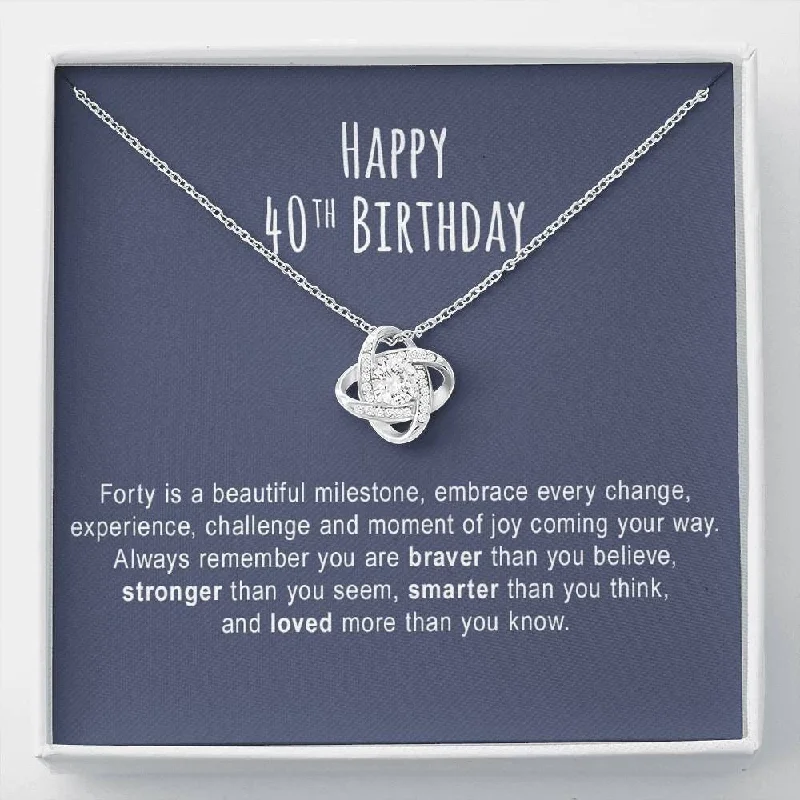 Affordable Gold-Plated Jewelry For Modern Fashion 40th Birthday Necklace 40th For Her 40th For Women 40th Birthday Jewelry personalized birthday necklace Love Knot Affordable Gold-Plated Jewelry For Modern Fashion 40th Birthday Necklace 40th For Her 40th For Women 40th Birthday Jewelry personalized birthday necklace Love Knot
