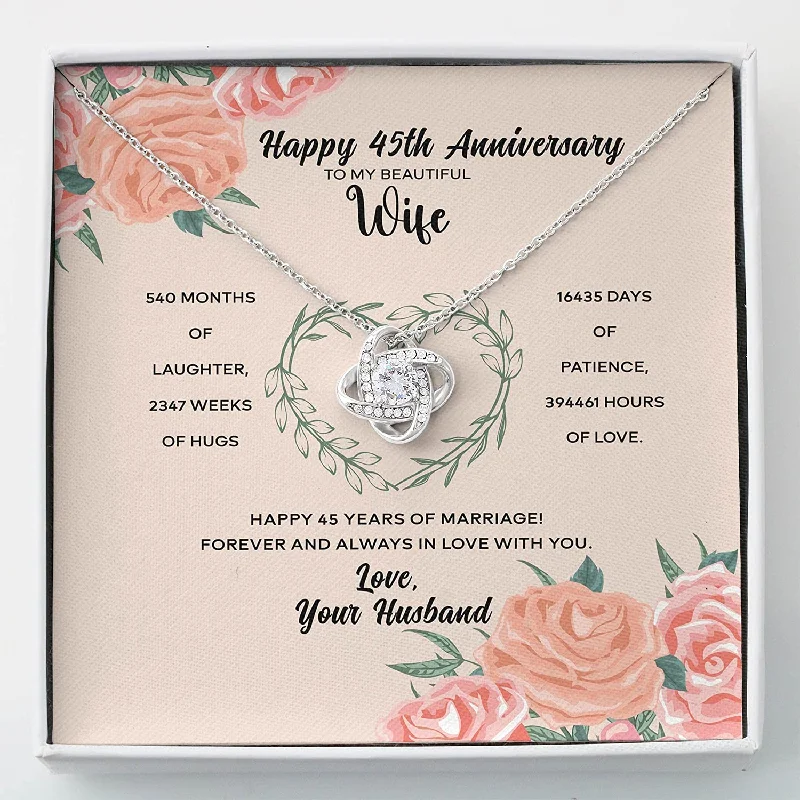 Final Call For Exquisite Jewelry At Reduced Rates 45th Anniversary Necklace & Earrings for Wife from Husband 45 Years Marriage Pendant Necklace for Her 45 Years Wedding Final Call For Exquisite Jewelry At Reduced Rates 45th Anniversary Necklace & Earrings for Wife from Husband 45 Years Marriage Pendant Necklace for Her 45 Years Wedding