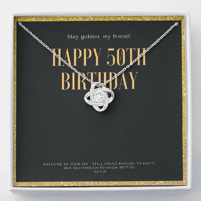 Dainty And Elegant Jewelry Now At Reduced Prices 50th Birthday Necklace 50th for Women 50th for her 50th Birthday for Woman 50th Idea Fifty Big Five O t necklace