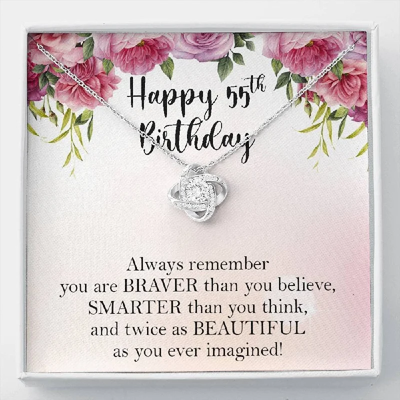 Trending Jewelry Now At Unbeatable Prices 55th Birthday Necklace 55th s for Women for Her Box Gift Card Love Knot Necklace Necklace With Message Card and Box Trending Jewelry Now At Unbeatable Prices 55th Birthday Necklace 55th s for Women for Her Box Gift Card Love Knot Necklace Necklace With Message Card and Box