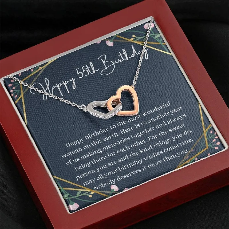 Upgrade Your Jewelry Collection For Less 55th Birthday Necklace Interlocking Hearts Necklace 55th Birthday For Her Gift 55th For Her Fifty Fifth For Women Upgrade Your Jewelry Collection For Less 55th Birthday Necklace Interlocking Hearts Necklace 55th Birthday For Her Gift 55th For Her Fifty Fifth For Women