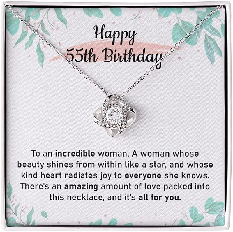 Exclusive Online Jewelry Sale – Don't Wait 55th Birthday necklace Jewelry For Women Love Knot Pendant Necklace Happy fifty Fifth Birthday Necklace With Exclusive Online Jewelry Sale – Don't Wait 55th Birthday necklace Jewelry For Women Love Knot Pendant Necklace Happy fifty Fifth Birthday Necklace With