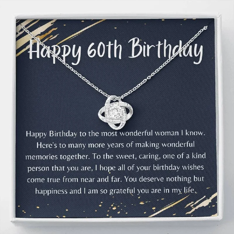 Jewelry Deals That Outshine The Rest 60th Birthday Necklace gift for her love knot necklace 60th Birthday birthday gift for women 60th personalized Jewelry Deals That Outshine The Rest 60th Birthday Necklace gift for her love knot necklace 60th Birthday birthday gift for women 60th personalized