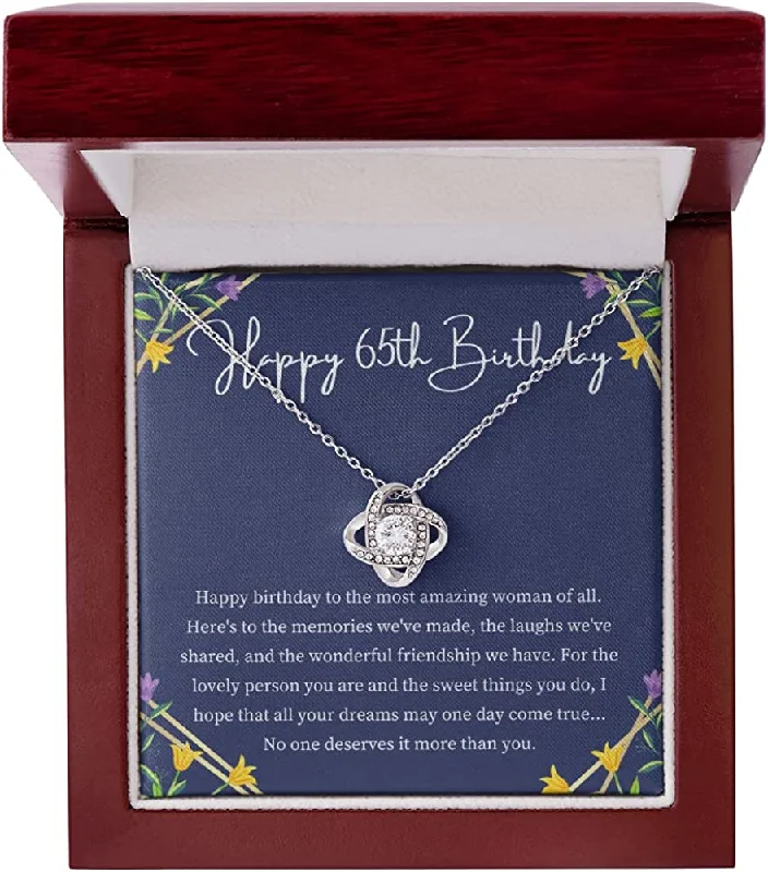 Grab Exquisite Jewelry At The Lowest Prices 65th Birthday Necklace- Love Knot Necklace Necklace With Meaningful Message Card & Gift Box active Unique Gift Necklace Grab Exquisite Jewelry At The Lowest Prices 65th Birthday Necklace- Love Knot Necklace Necklace With Meaningful Message Card & Gift Box active Unique Gift Necklace