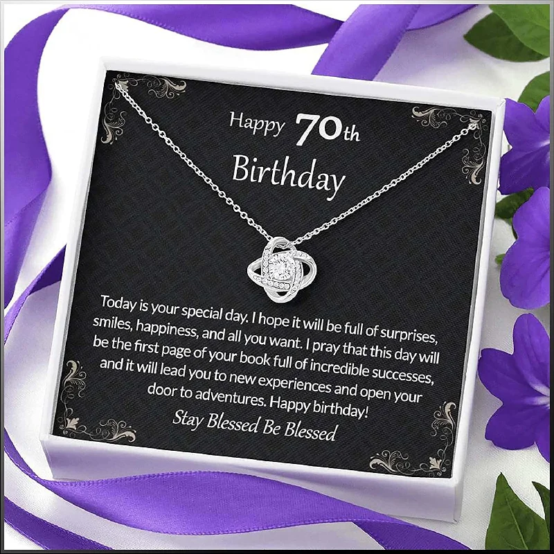 Special Sale On Handcrafted Jewelry – Shop Today 70th Birthday Necklace 70th birthday gift for Women Happy 70th birthday Gift For Grandma For Mom Love Knot Necklace Special Sale On Handcrafted Jewelry – Shop Today 70th Birthday Necklace 70th birthday gift for Women Happy 70th birthday Gift For Grandma For Mom Love Knot Necklace