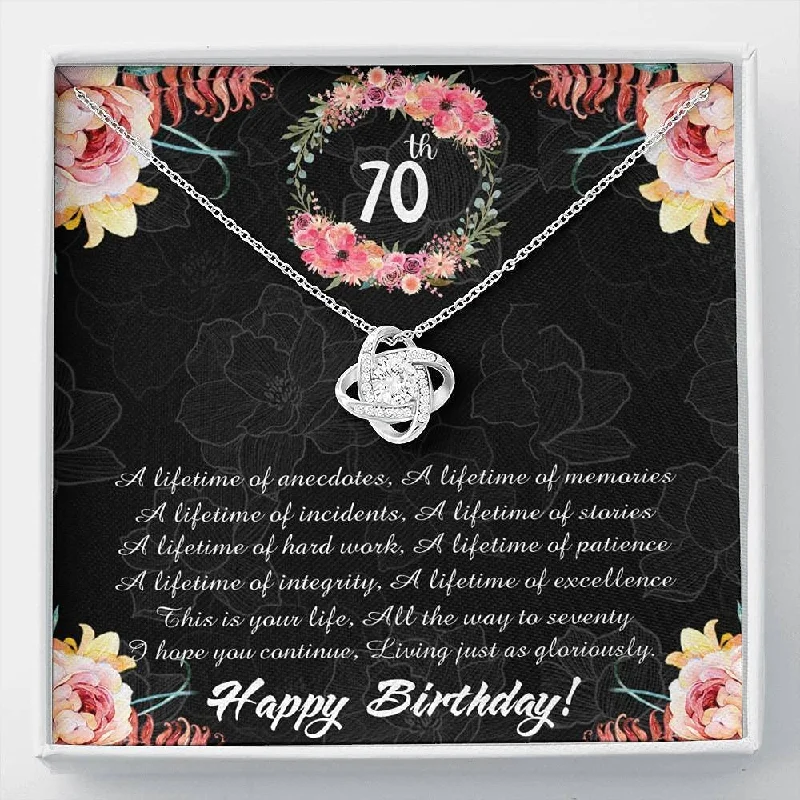 Gorgeous Jewelry, Limited-Time Savings 70th Birthday Necklace Gifts Love Knot Necklace for Mom Grandmother 70th Birthday for Her 70th Jewelry for Mom 70 Gorgeous Jewelry, Limited-Time Savings 70th Birthday Necklace Gifts Love Knot Necklace for Mom Grandmother 70th Birthday for Her 70th Jewelry for Mom 70