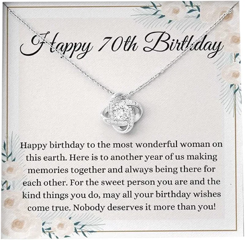 High-Quality Jewelry At A Fraction Of The Cost 70th Birthday Necklace Message Card With Necklace Box Gift Necklace For Grandma Gift For Grandma For Grandma Box