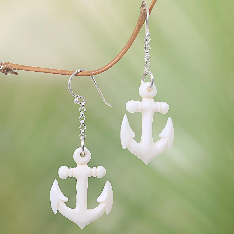 Accessorize For Less – Luxury Jewelry At Affordable Prices Anchored Hand Carved Bone Anchor Earrings Bali Artisan Jewelry Accessorize For Less – Luxury Jewelry At Affordable Prices Anchored Hand Carved Bone Anchor Earrings Bali Artisan Jewelry