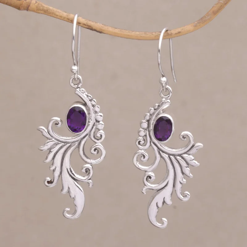 Luxury Meets Affordability – Jewelry Sale Live Now By the Wind Amethyst and Sterling Silver Dangle Earrings from Bali Luxury Meets Affordability – Jewelry Sale Live Now By the Wind Amethyst and Sterling Silver Dangle Earrings from Bali