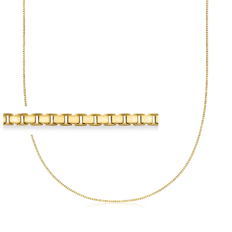 Limited-Time Jewelry Discounts – Shine Without The Splurge Canaria 1mm 10kt Yellow Gold Box-Chain Necklace Limited-Time Jewelry Discounts – Shine Without The Splurge Canaria 1mm 10kt Yellow Gold Box-Chain Necklace