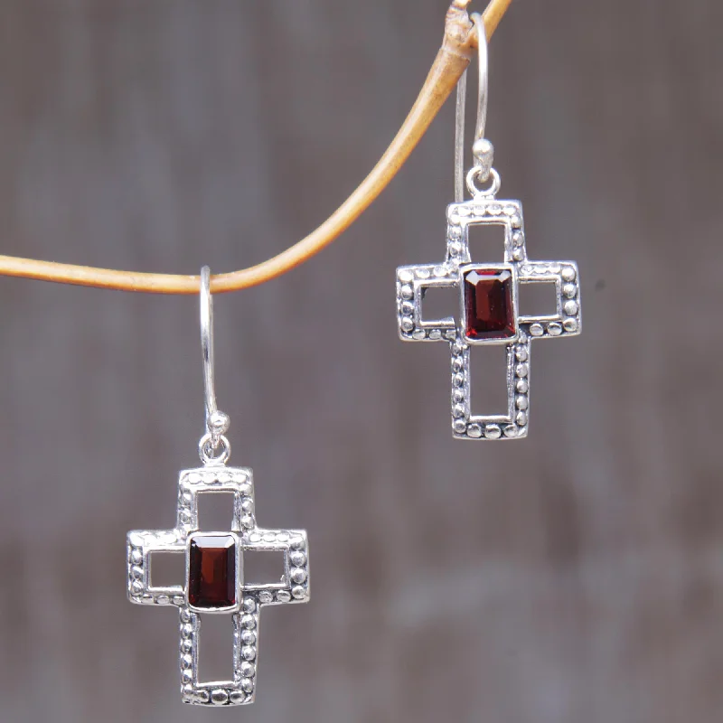 Flash Sale On Elegant Jewelry – Don't Miss Out Faith Everlasting Sterling Silver and Garnet Cross Dangle Earrings Indonesia Flash Sale On Elegant Jewelry – Don't Miss Out Faith Everlasting Sterling Silver and Garnet Cross Dangle Earrings Indonesia