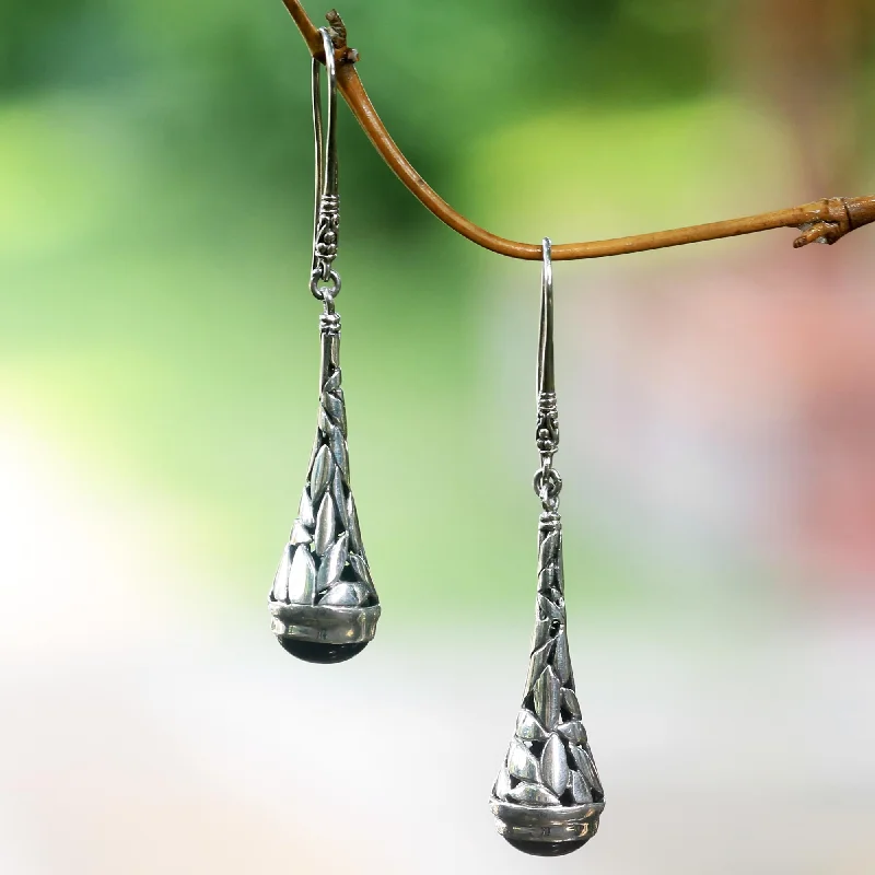 Don't Miss Out On Jaw-Dropping Jewelry Discounts Gleaming Paddy Onyx & Silver Dangle Earrings Don't Miss Out On Jaw-Dropping Jewelry Discounts Gleaming Paddy Onyx & Silver Dangle Earrings