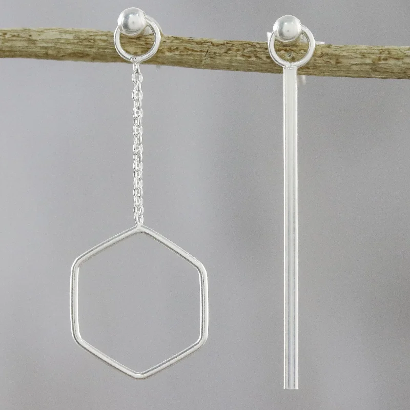 Shop Dazzling Jewelry At The Best Prices Icy Holiday Artisan Handmade 925 Sterling Silver Earrings Hexagon Chain Shop Dazzling Jewelry At The Best Prices Icy Holiday Artisan Handmade 925 Sterling Silver Earrings Hexagon Chain