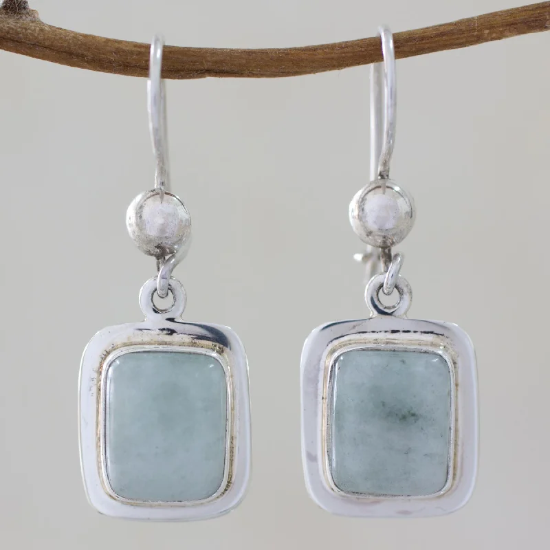 Don't Miss These Dazzling Jewelry Discounts Maya Mint Light Green Jade & Silver Dangle Earrings Don't Miss These Dazzling Jewelry Discounts Maya Mint Light Green Jade & Silver Dangle Earrings
