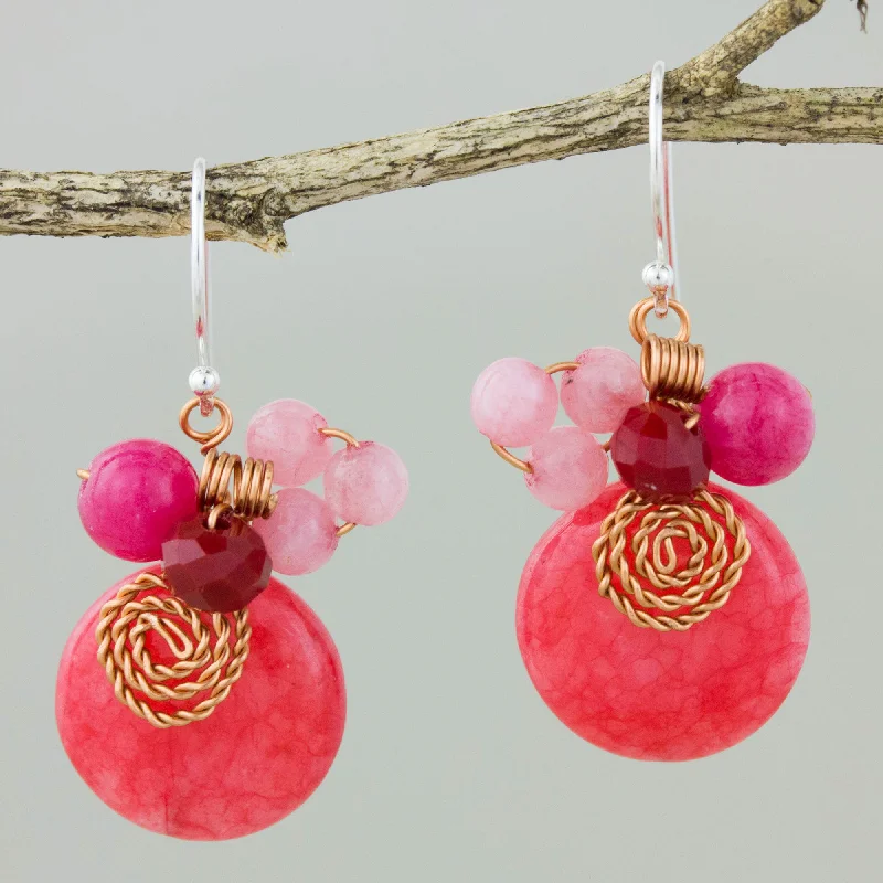 High-End Sparkle, Low-End Prices – Jewelry Sale Live Moonlight Garden in Cerise Quartz & Silver Beaded Earrings High-End Sparkle, Low-End Prices – Jewelry Sale Live Moonlight Garden in Cerise Quartz & Silver Beaded Earrings