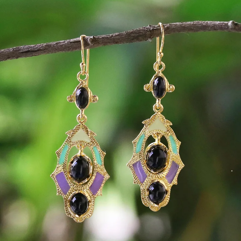 Handcrafted Jewelry Sale – Unique Designs At Low Prices Ornate Thai Gold Plated Brass and Resin Colorful Earrings from Thailand Handcrafted Jewelry Sale – Unique Designs At Low Prices Ornate Thai Gold Plated Brass and Resin Colorful Earrings from Thailand