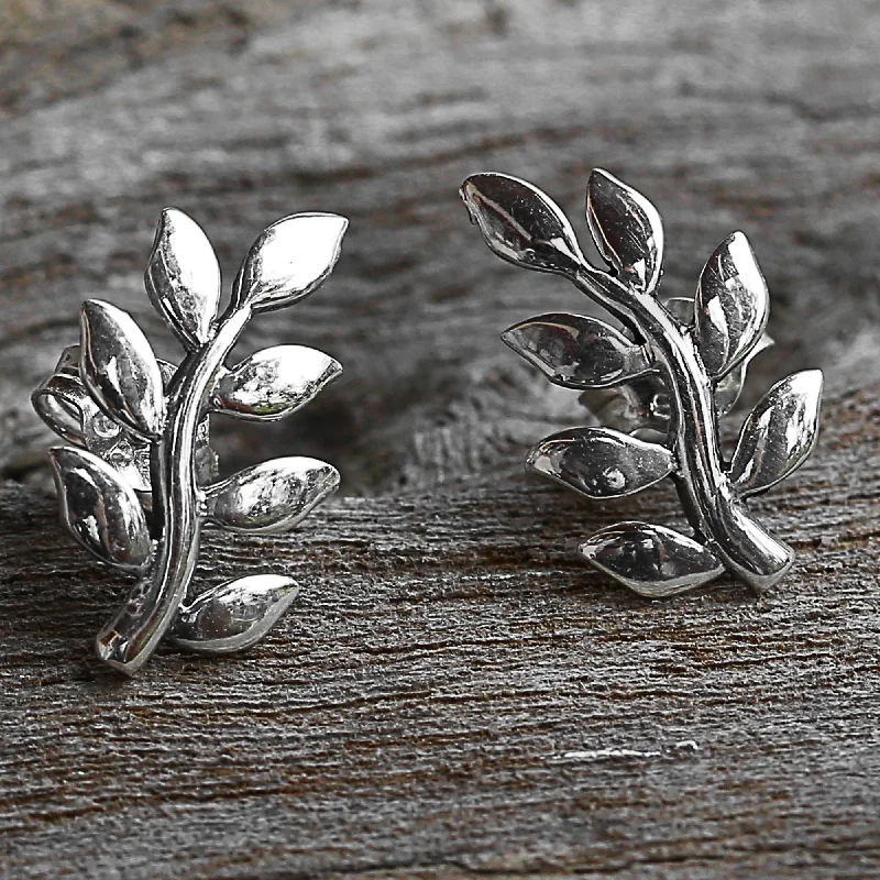 Sparkle More For Less – Jewelry Sale Happening Now Peaceful Leaves Sterling Silver Button Earrings Sparkle More For Less – Jewelry Sale Happening Now Peaceful Leaves Sterling Silver Button Earrings