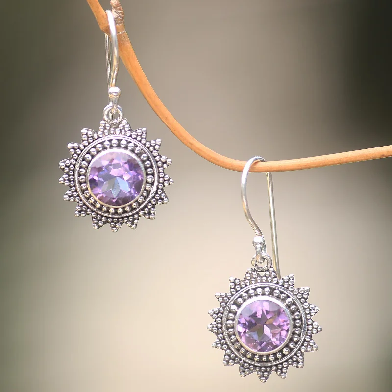 Elegant Jewelry Pieces At Unbelievable Prices Purple Sunshine Amethyst & Silver Dangle Earrings Elegant Jewelry Pieces At Unbelievable Prices Purple Sunshine Amethyst & Silver Dangle Earrings