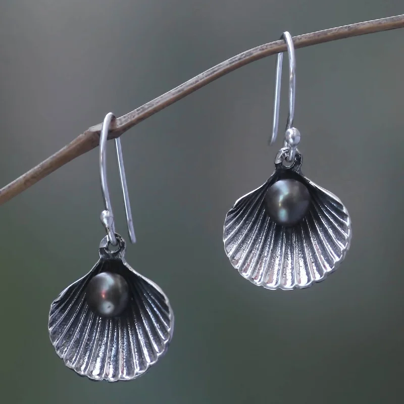 Elegant Jewelry, Exclusive Prices – Shop Now Sea Treasure in Black Pearl Earrings