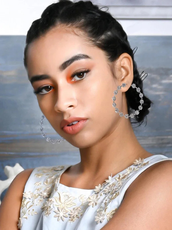 The Biggest Jewelry Sale Of The Year Is Here Odette Women Silver Metal Earrings