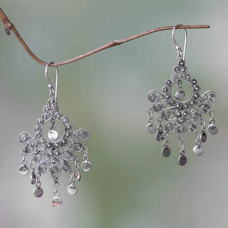 Big Discounts On Elegant Jewelry Collections Silver Peacock Feather Chandelier Earrings Big Discounts On Elegant Jewelry Collections Silver Peacock Feather Chandelier Earrings