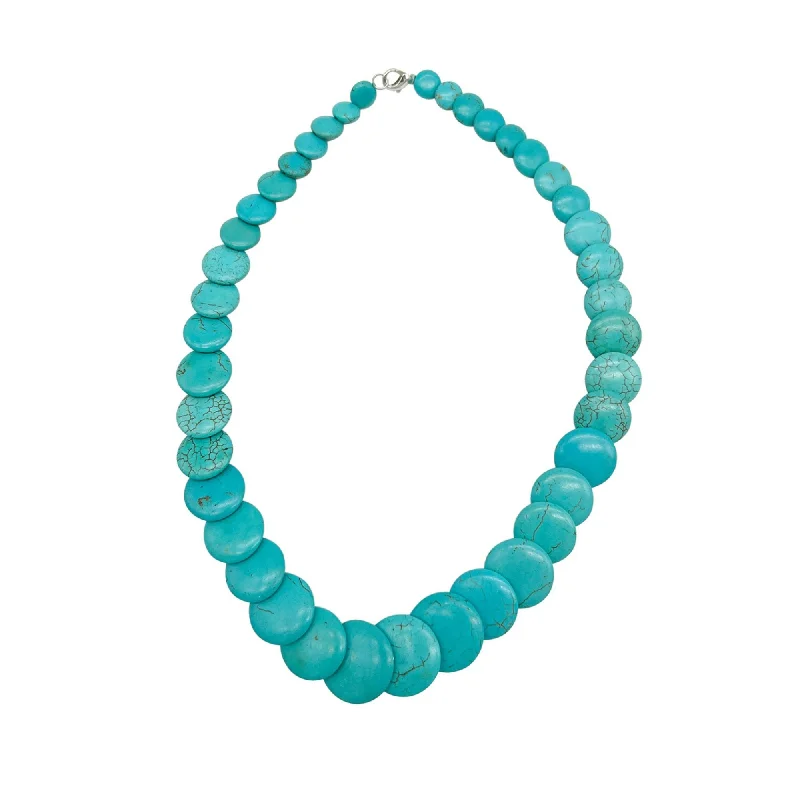 Glamorous Jewelry, Glamorous Deals – Shop Now Silver Plated Scalloped Turquoise Necklace Glamorous Jewelry, Glamorous Deals – Shop Now Silver Plated Scalloped Turquoise Necklace