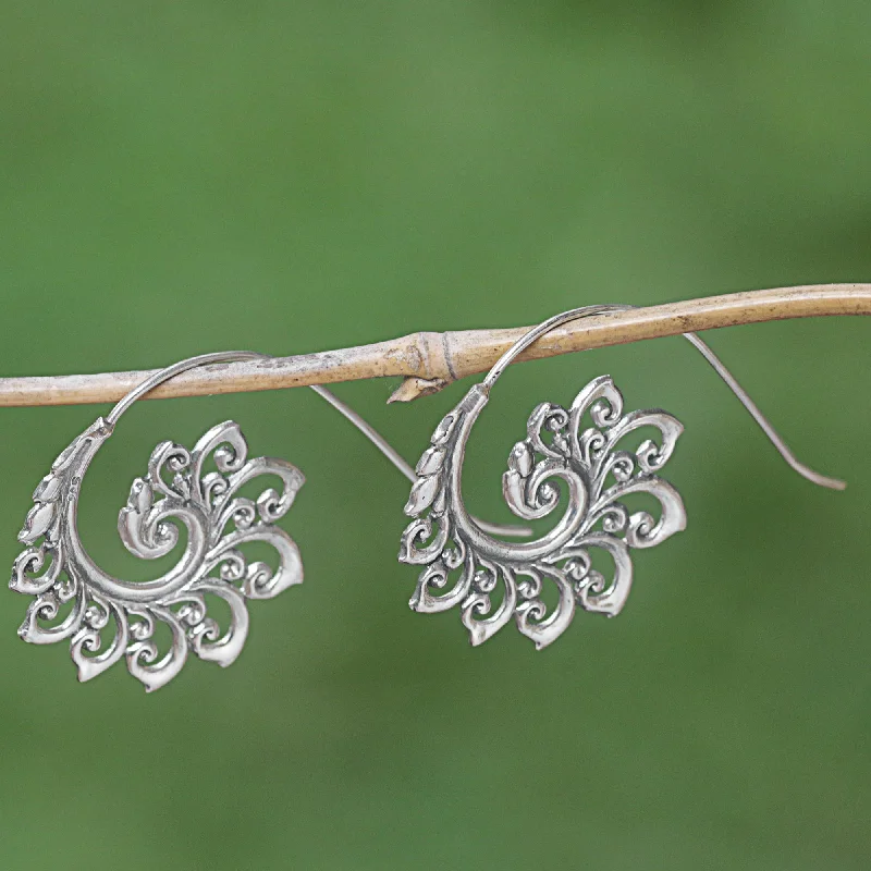 Classic And Modern Jewelry Styles On Sale Spiral Buds Sterling Silver Drop Earrings Spiral Motif from Indonesia Classic And Modern Jewelry Styles On Sale Spiral Buds Sterling Silver Drop Earrings Spiral Motif from Indonesia