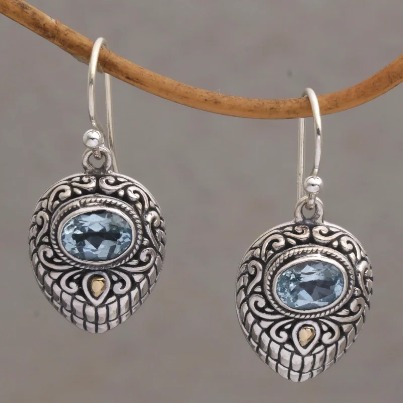 Don't Miss Out On Bestselling Jewelry At Special Prices Swirling Crests Gold Accent Blue Topaz and 925 Silver Earrings from Bali Don't Miss Out On Bestselling Jewelry At Special Prices Swirling Crests Gold Accent Blue Topaz and 925 Silver Earrings from Bali