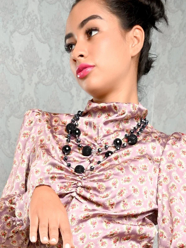 Exclusive Jewelry Sale – Shine For Less Odette Women Black Metal Necklace