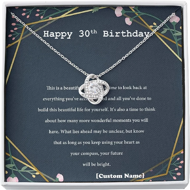 Seasonal Jewelry Sale – Upgrade Your Collection The Love Knot Necklace Happy 30th Birthday Daughter Daughter 30th Unique Gift Necklace for Birthday Personalized 30th Seasonal Jewelry Sale – Upgrade Your Collection The Love Knot Necklace Happy 30th Birthday Daughter Daughter 30th Unique Gift Necklace for Birthday Personalized 30th