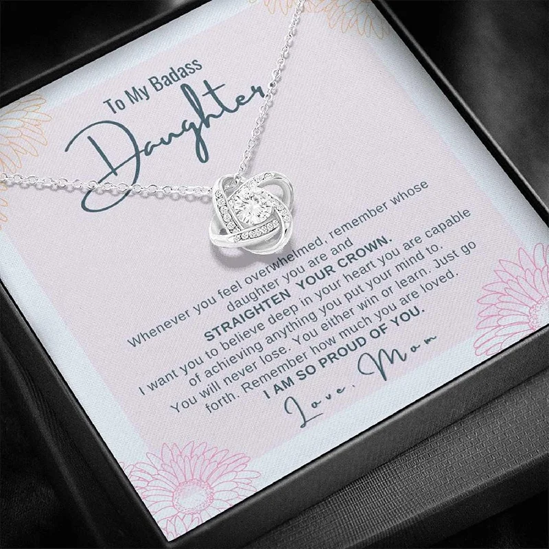 Unmissable Discounts On Timeless Jewelry Pieces To My Badass Daughter Necklace From Mom Badass Daughter Jewelry 21st Birthday Daughter Necklace Daughter Keepsake