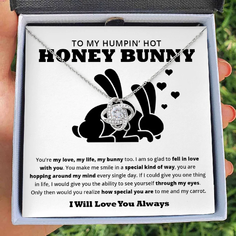 To My Honey Bunny - Love Knot Necklace