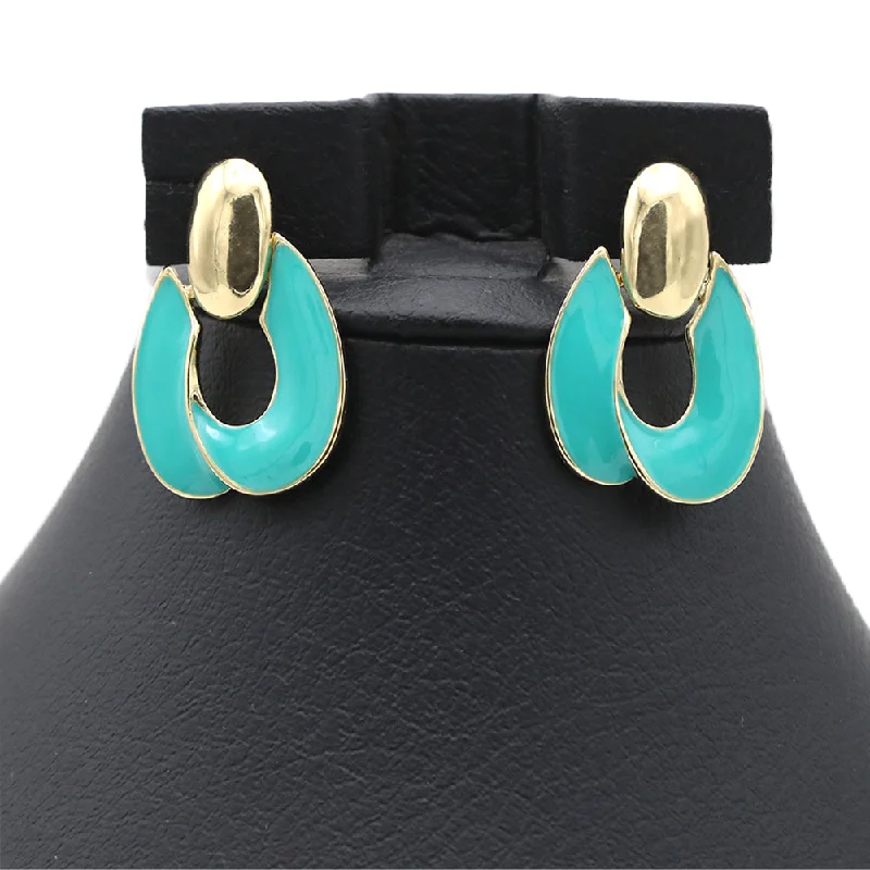 Women's Earings - Cyan