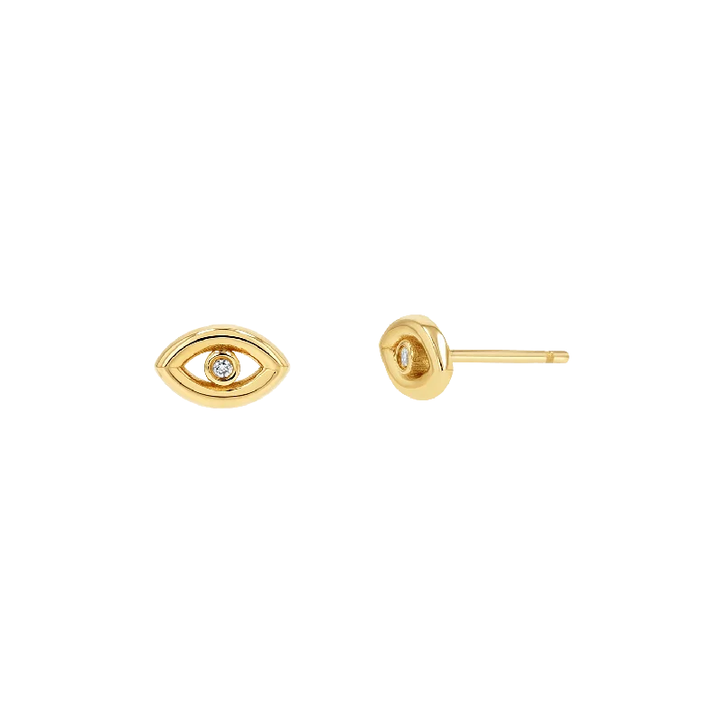 Exclusive Jewelry Bundles At Discounted Rates Bezel Set Evil Eye Stud Earrings