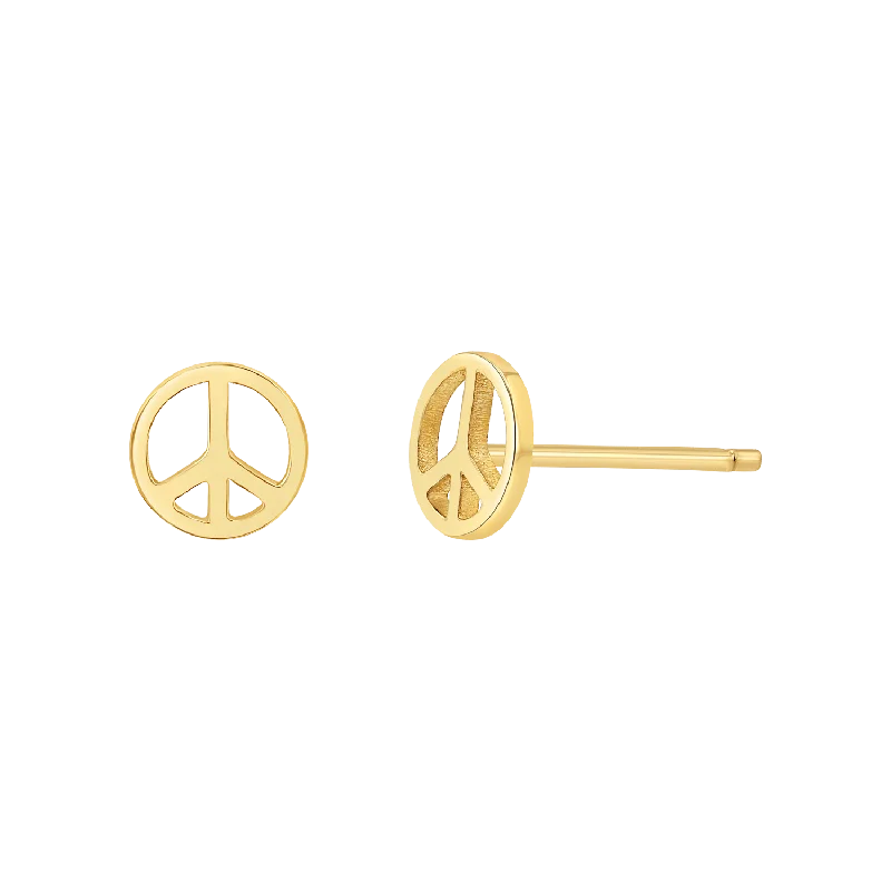Premium Jewelry At Special Low Prices For A Limited Time Peace Stud Earrings