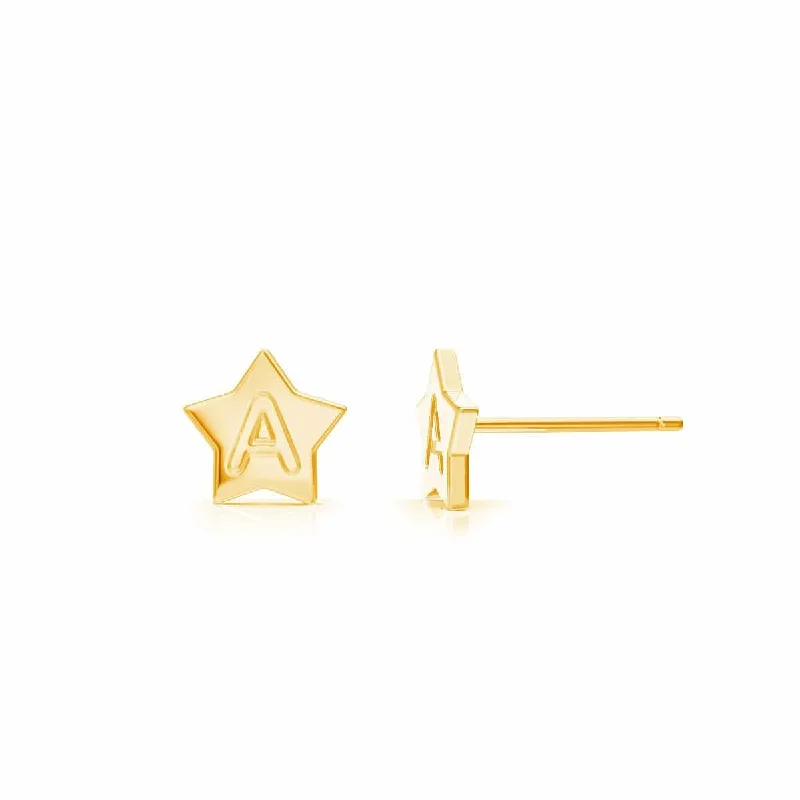 Exclusive Jewelry Offers – Shine For Less Moyen Initial Star Stud Earrings