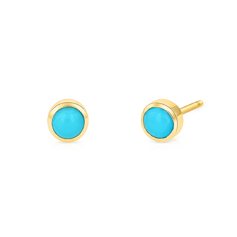 Seasonal Jewelry Deals – Elevate Your Style Turquoise Solitaire Stud Earrings