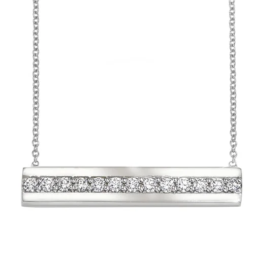 Flash Sale On Stunning Jewelry – Don't Miss Out Diamond Bar Necklace in 14K White Gold Flash Sale On Stunning Jewelry – Don't Miss Out Diamond Bar Necklace in 14K White Gold