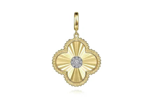Exclusive Jewelry Sale – Limited-Time Discounts Gabriel & Co. Fluted Diamond Clover Charm Exclusive Jewelry Sale – Limited-Time Discounts Gabriel & Co. Fluted Diamond Clover Charm