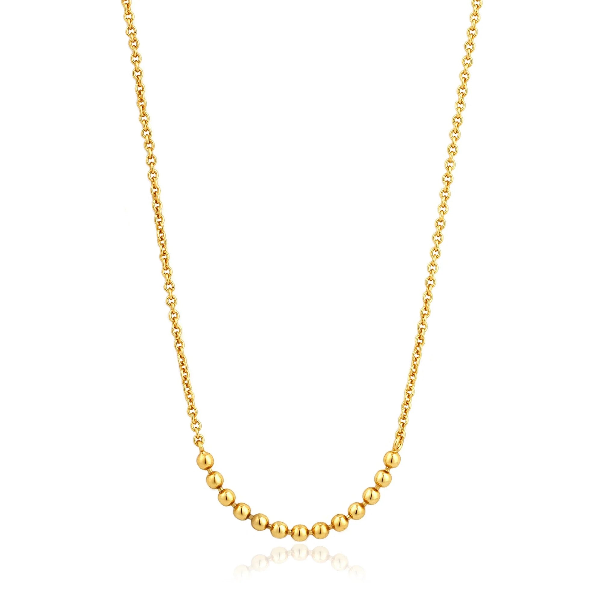 Shop Signature Jewelry Styles At Exclusive Prices Gold Modern Multiple Balls Necklace in Sterling Silver