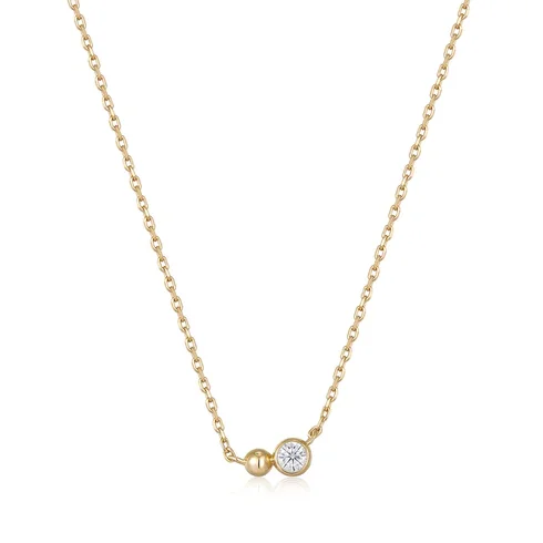 Shop Fine Jewelry With Amazing Deals Gold Orb Sparkle Pendant Necklace