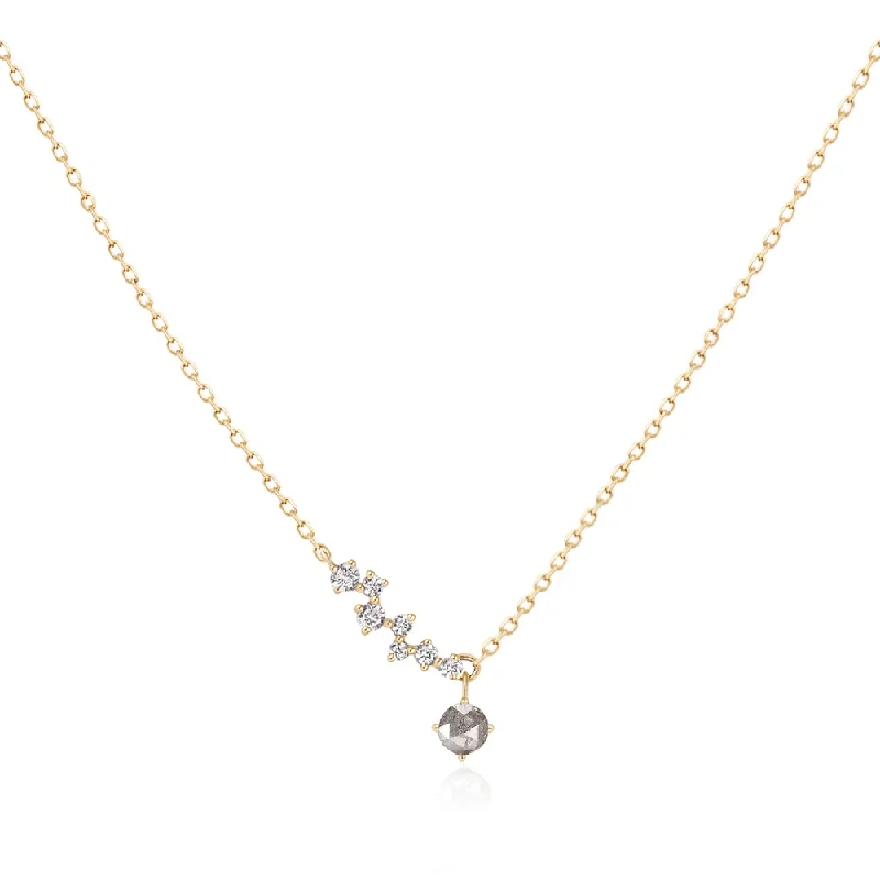 The Ultimate Jewelry Sale – Shop Premium Styles Grey Diamond and White Sapphire Constellation Necklace