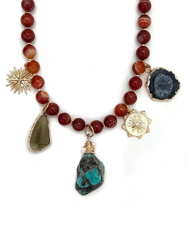Shop Stylish Jewelry Now And Save Big Harlow Limited Edition Beaded Charm Necklace