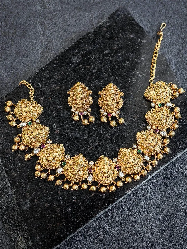 Huge Savings On Timeless Jewelry Collections Kemp Lakshmi Designer Necklace With Studs