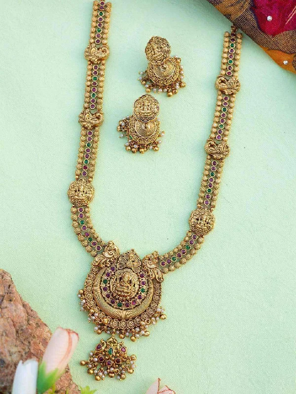 Exclusive Jewelry Sale – Sparkle For Less Kemp Pendant In Long Maala With Earrings