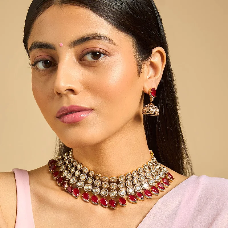Jewelry Clearance – Final Chance To Save Big Kundan Necklace 170767