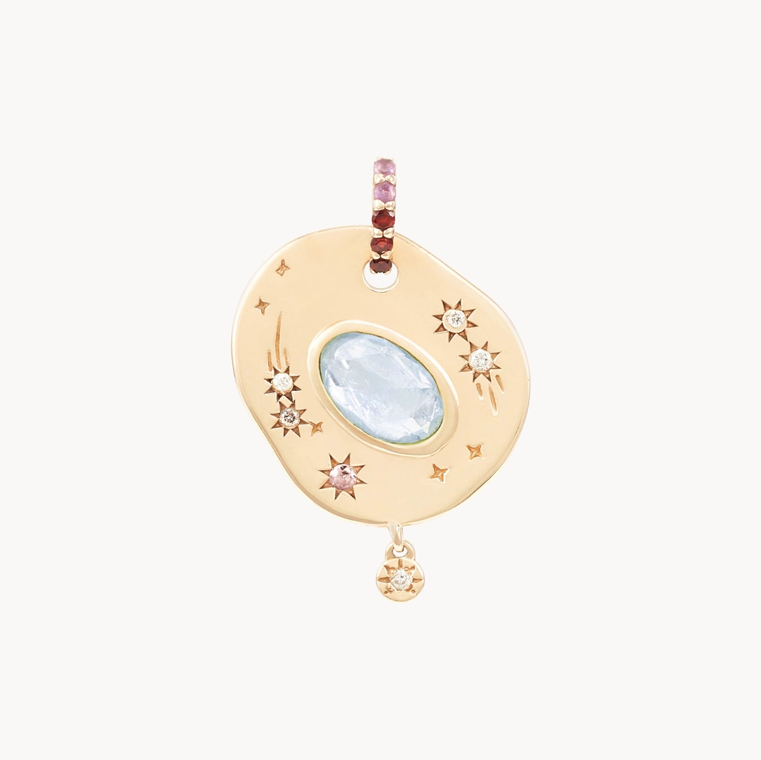 Fashion-Forward Jewelry At Exclusive Discounts large air element charm - 10k yellow gold, gemstones Fashion-Forward Jewelry At Exclusive Discounts large air element charm - 10k yellow gold, gemstones