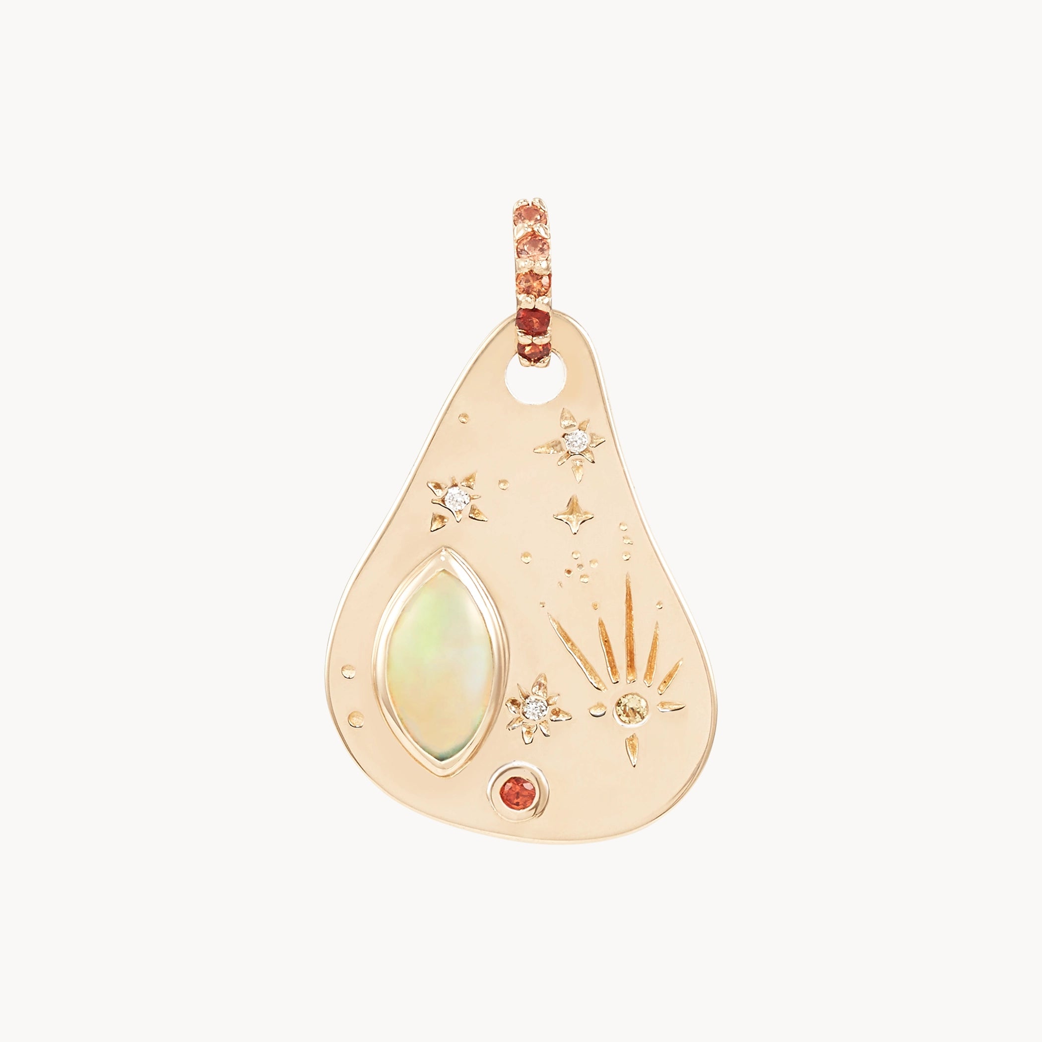 Accessorize For Less – Luxury Jewelry At Affordable Prices large fire element charm - 10k yellow gold, gemstones Accessorize For Less – Luxury Jewelry At Affordable Prices large fire element charm - 10k yellow gold, gemstones