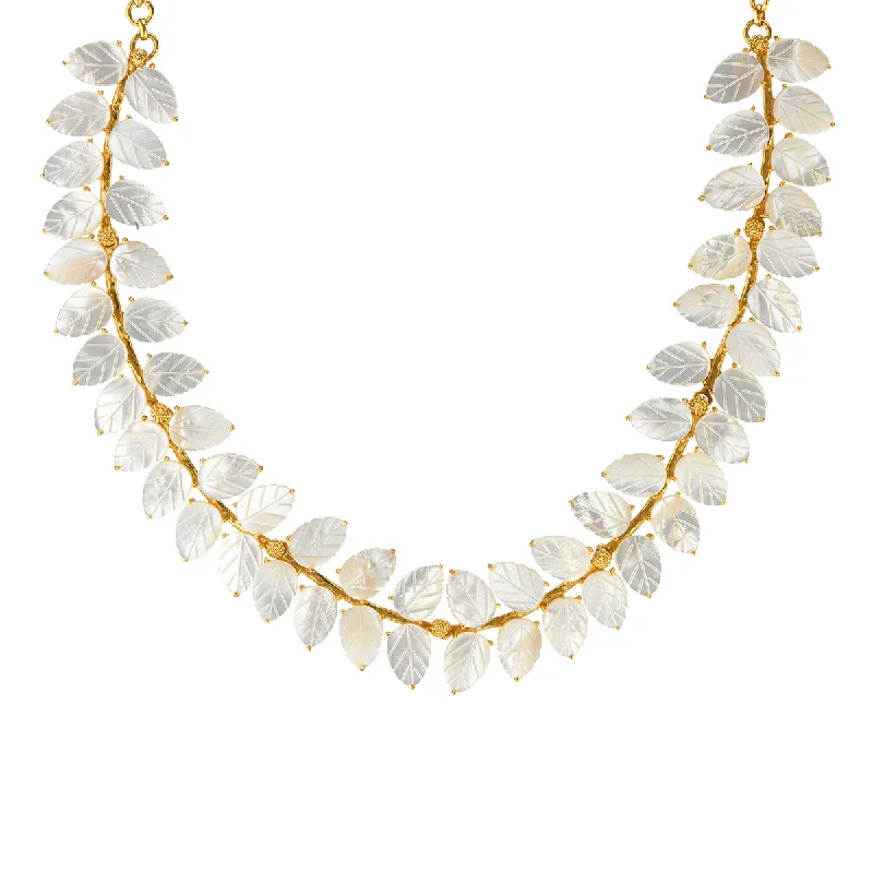 Fine Jewelry, Limited-Time Offers Available Mermaid Garden Vine Necklace, 14"+3" - MOP