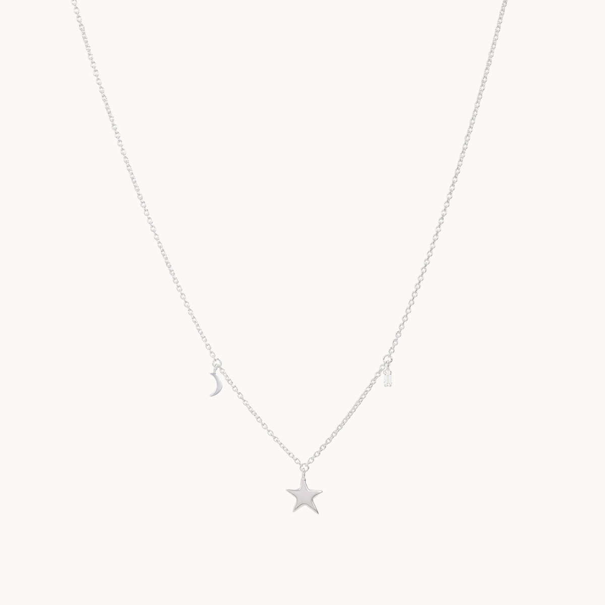 Don't Miss These Dazzling Jewelry Discounts Bright star white topaz baguette necklace silver - sterling silver